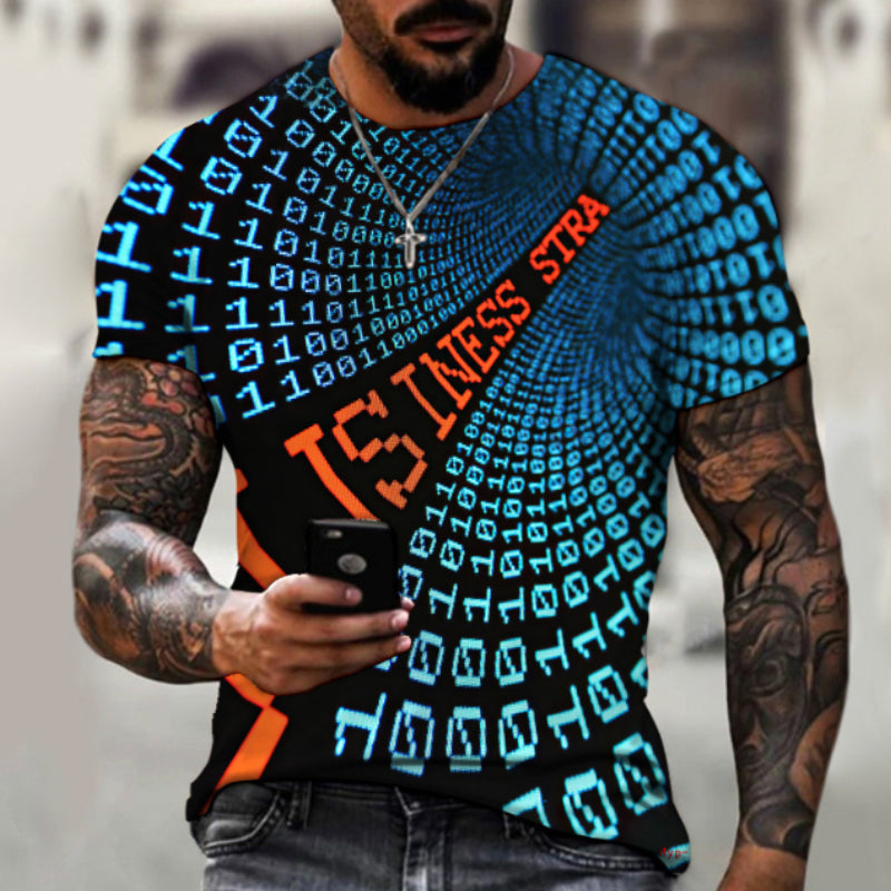 Jorel® | Men'S 3D Digital Print Casual Short-Sleeved T-Shirt