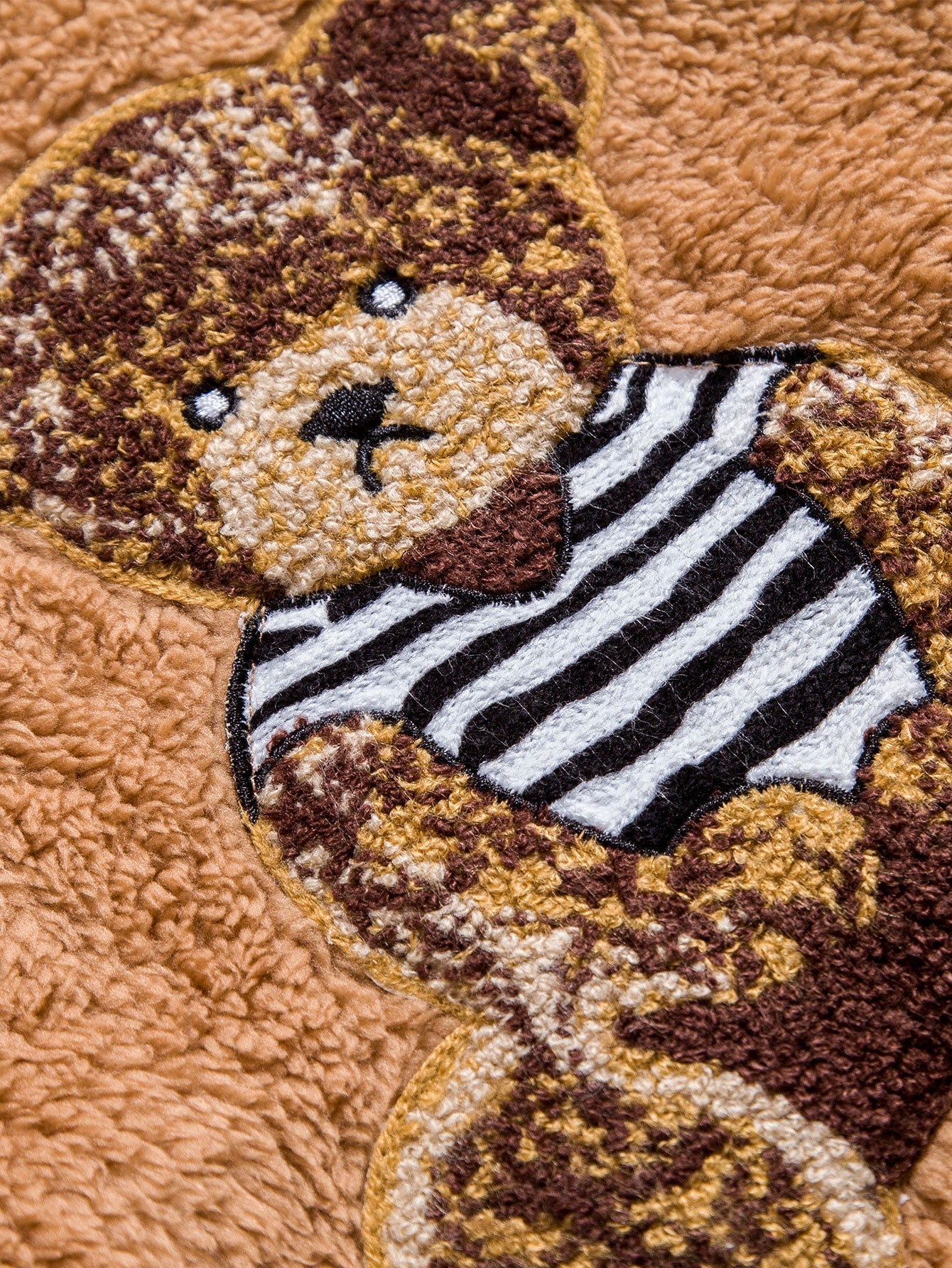 Christian | Bear Embroidered Patch Teddy Hoodie