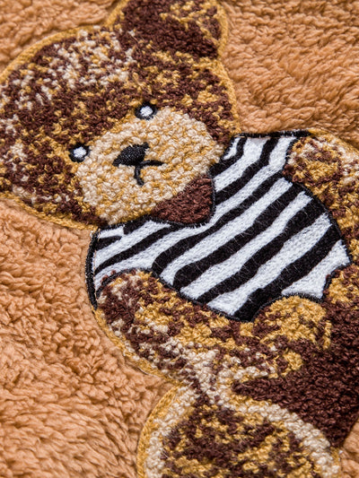 Christian | Bear Embroidered Patch Teddy Hoodie