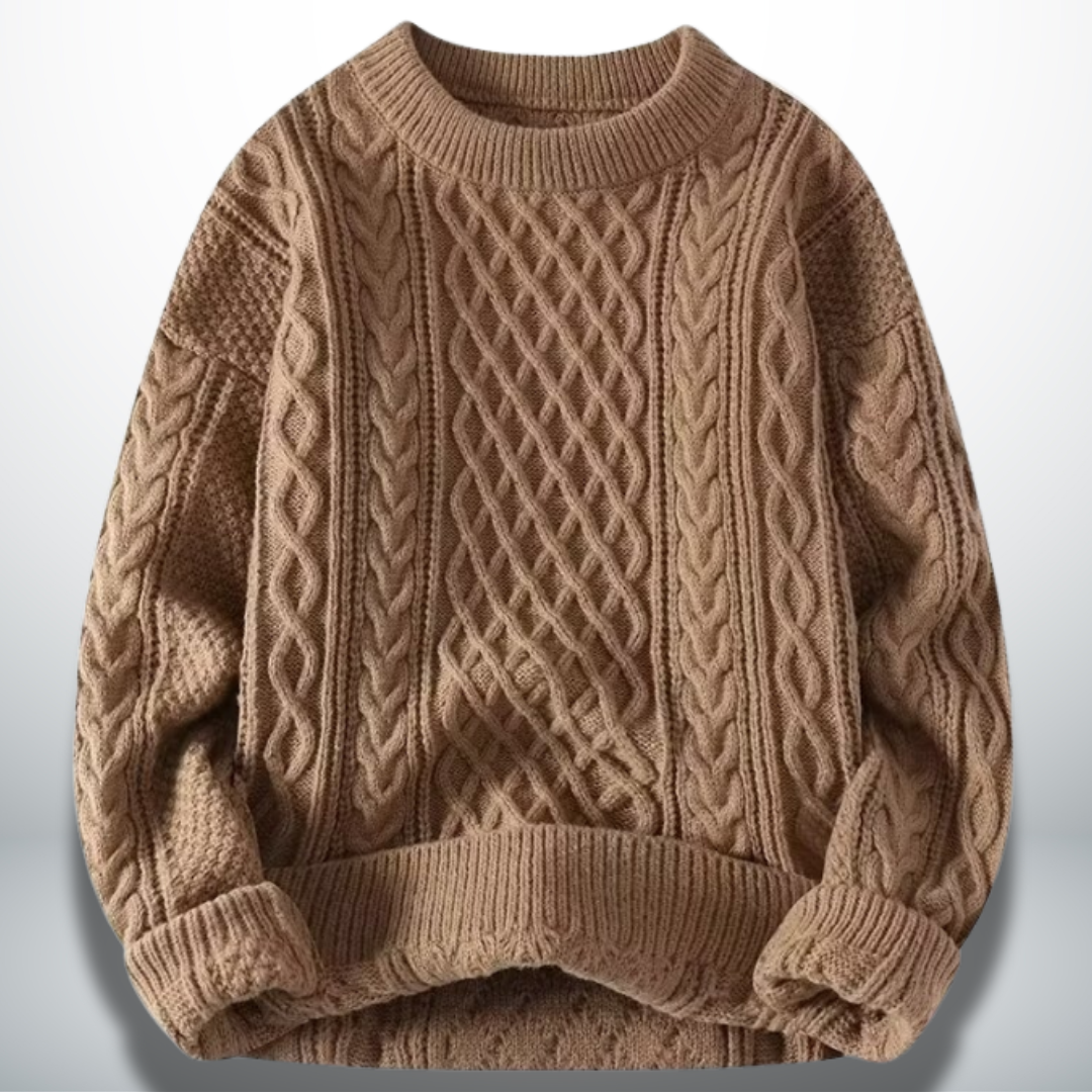 Atanasio® | Elegant Men's Crew Neck Sweater