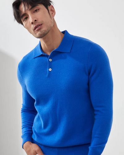 Enzo | Ponza Cashmere Polo Sweater