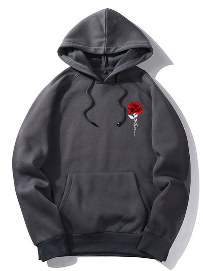 Xzavier | Rose Love Print Hoodie