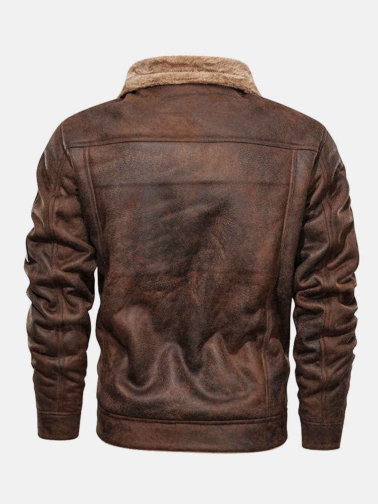 Benito | Regular Fit Faux Fur Lined Faux Suede Jacket