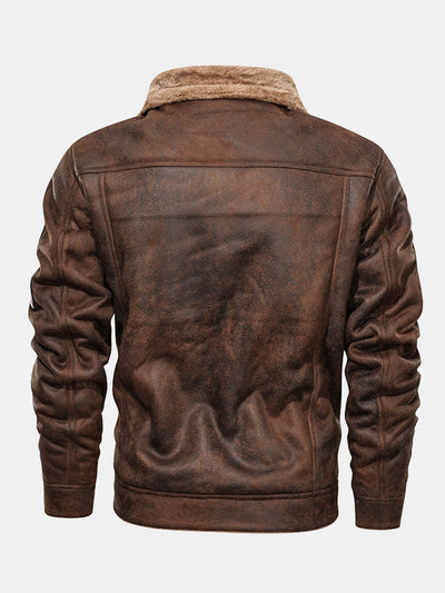 Benito | Regular Fit Faux Fur Lined Faux Suede Jacket
