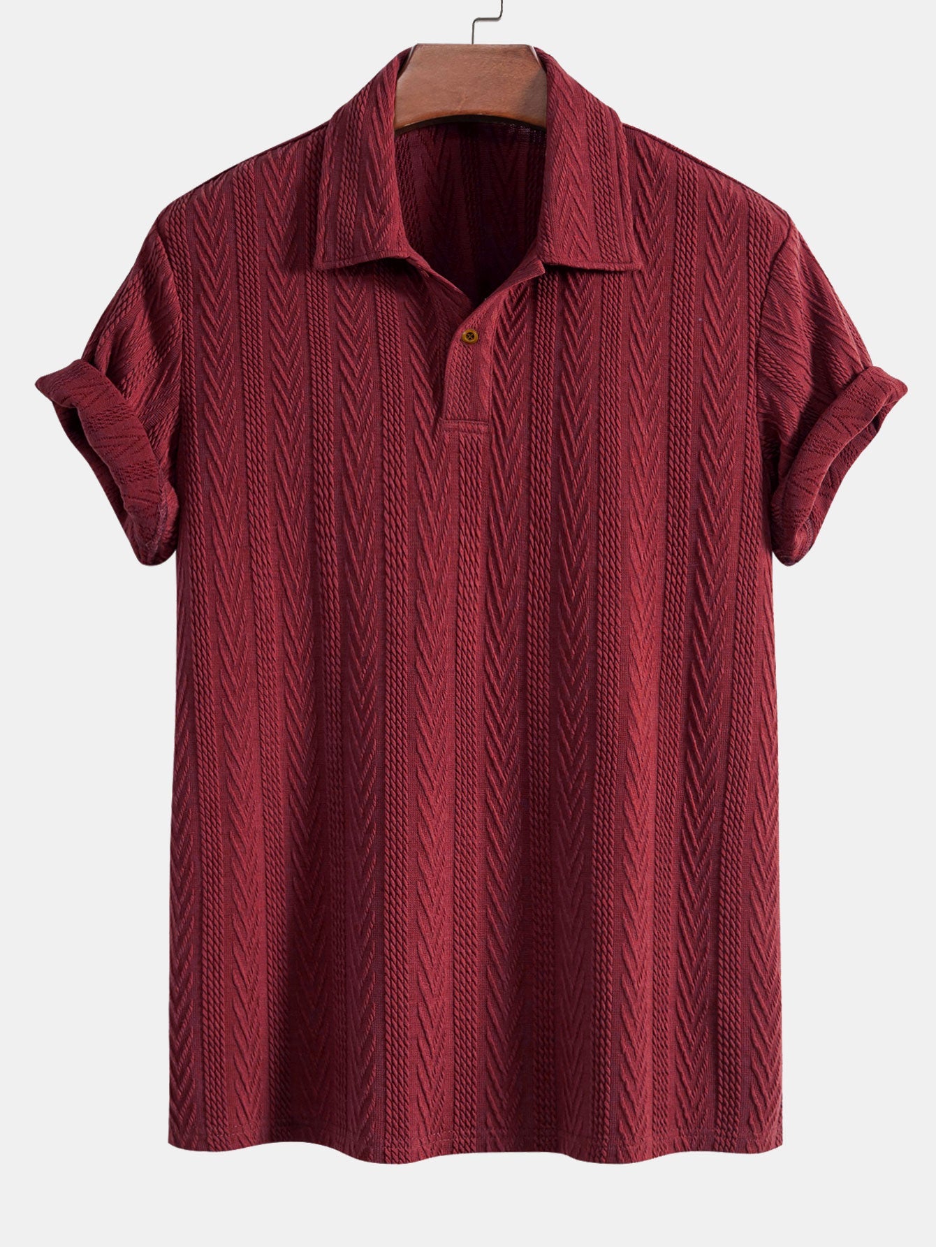 Carlos® | Short Sleeve Jacquard Polo