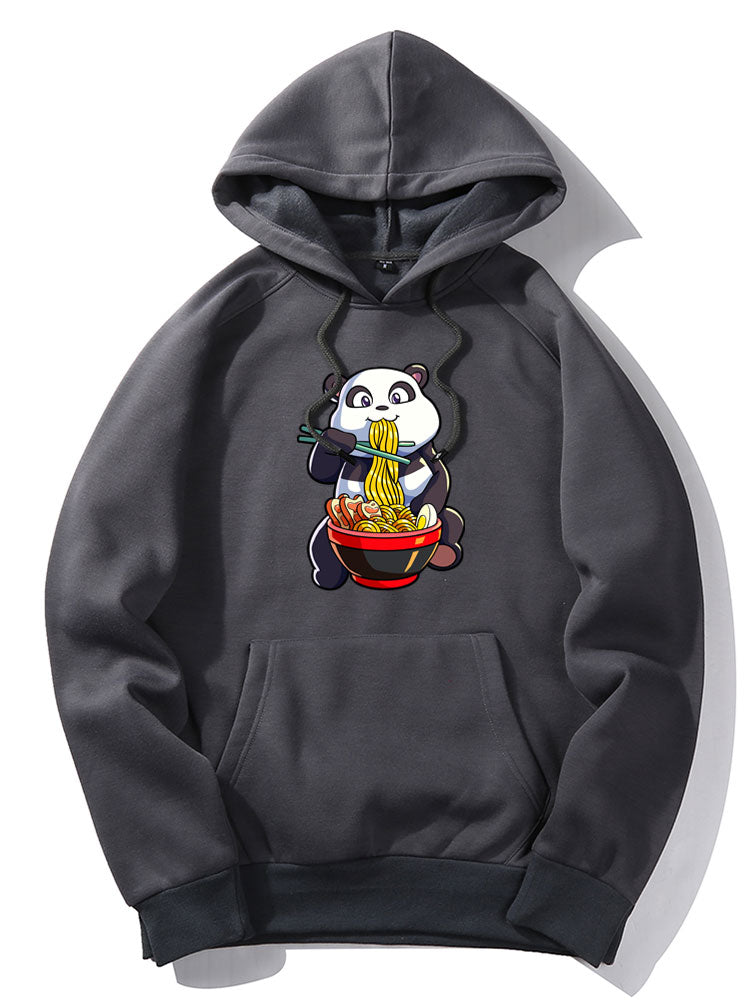 Orrin | Panda Eating Ramen Print Hoodie