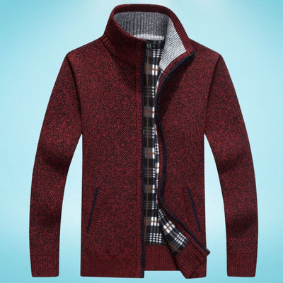 Jorge® | Faux Fleece Zip Up Sweater