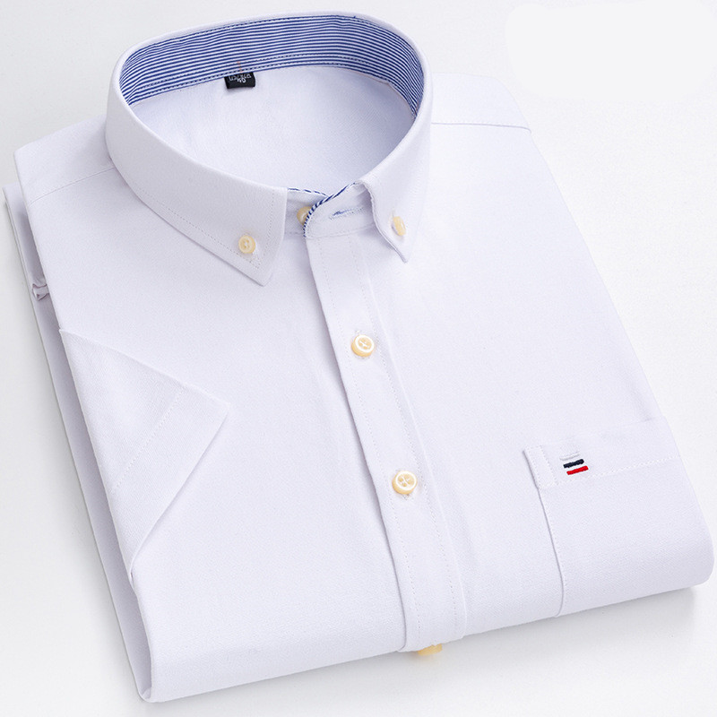 Dimitri® | Soft Cotton Shirt With Practical Chest Pocket And Short Sleeves