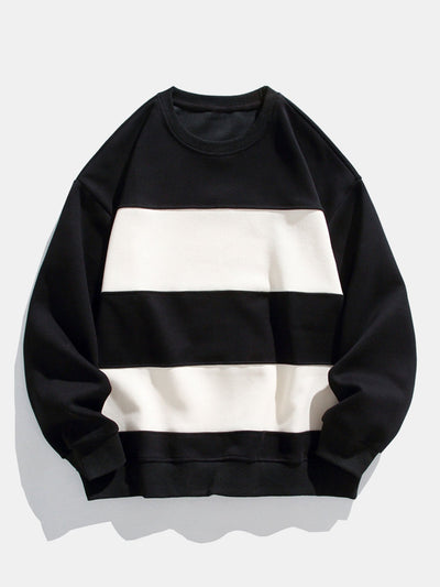 Arminius® | Relax Fit Color Block Crew Neck Sweatshirt