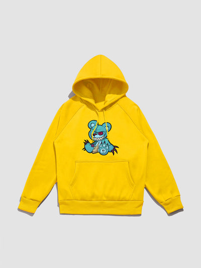 Lionel | Evil Bear Print Hoodie