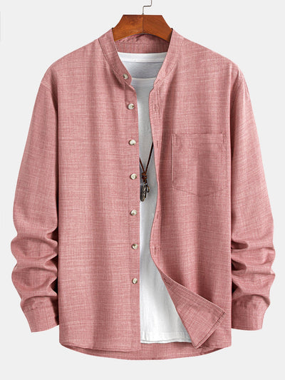 Alboin® | Long Sleeve Stand Collar Shirt