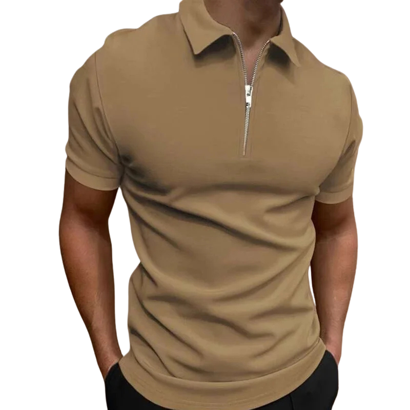 Lucas | MODERN POLO SHIRT WITH MID-ZIP
