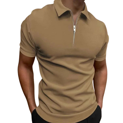 Lucas | MODERN POLO SHIRT WITH MID-ZIP