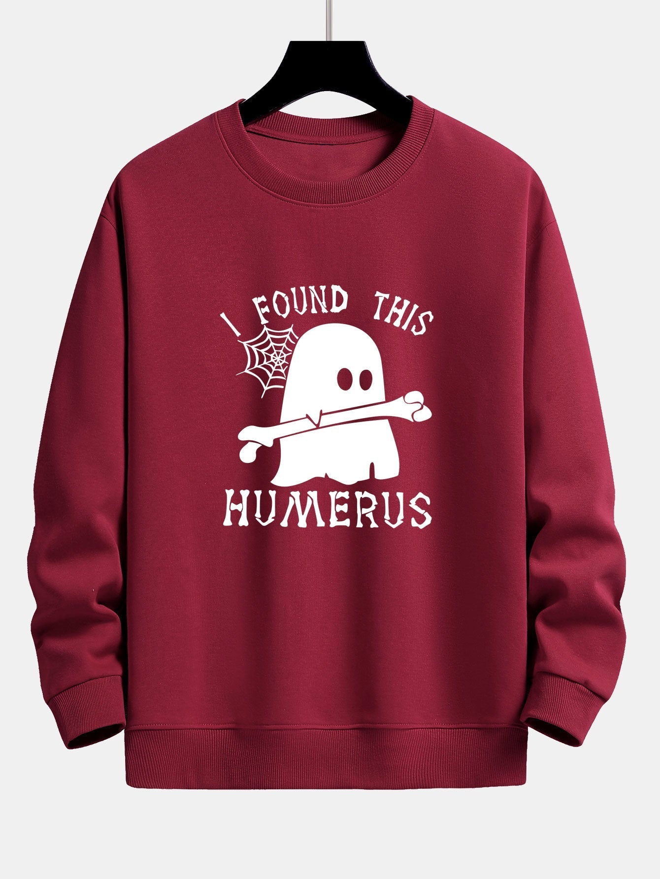 Celedonio® | Ghost Found This Humerus Print Relax Fit Sweatshirt