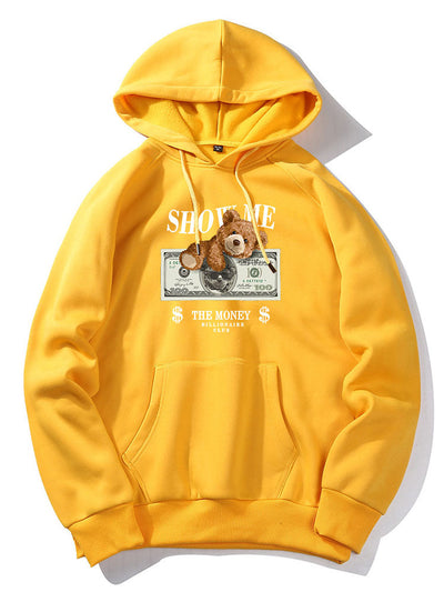 Elvis | Money Bear Print Hoodie