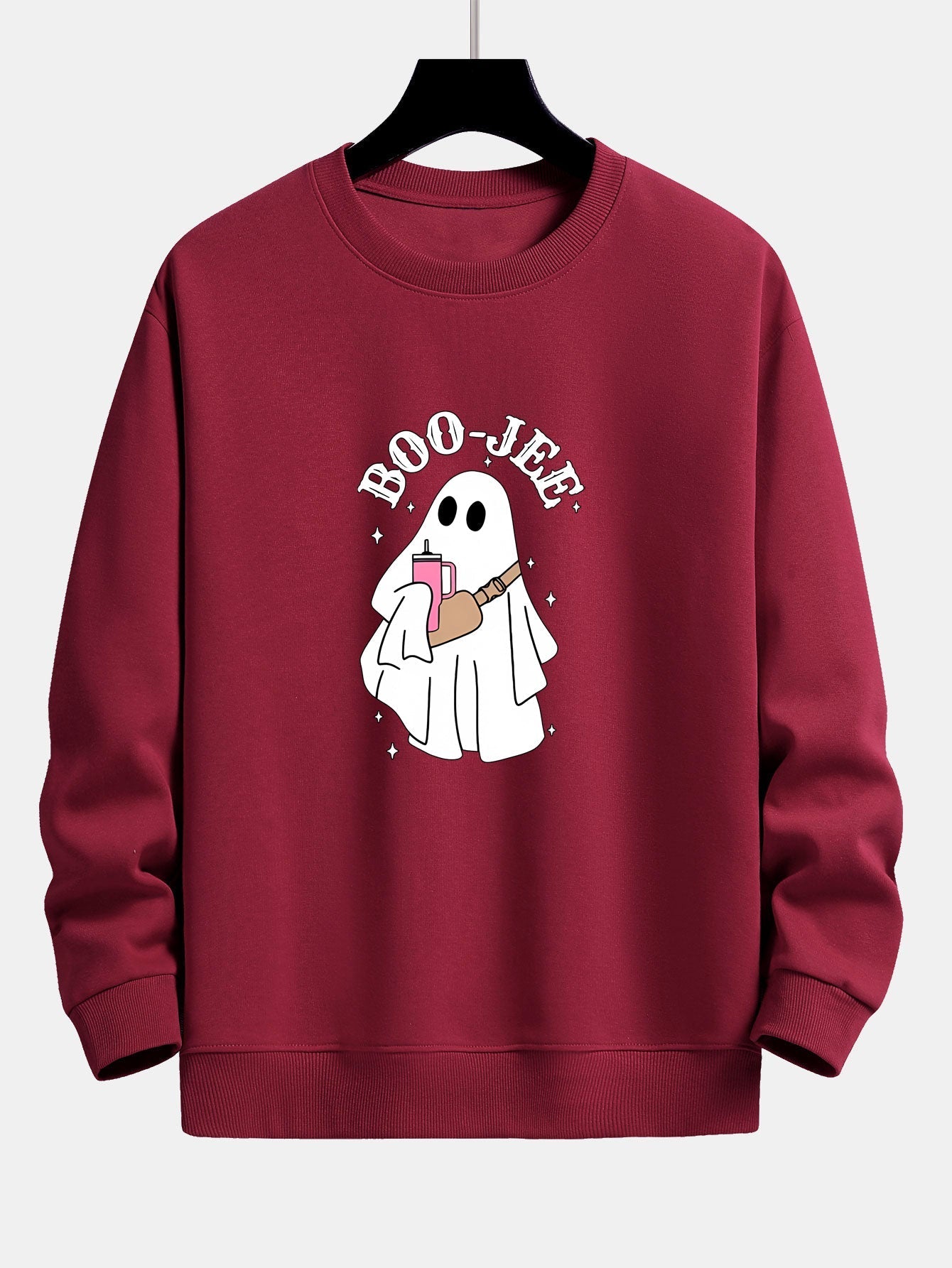 Breogán® | BOO JEE Ghost Print Relax Fit Sweatshirt