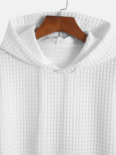 Casey® | Kangaroo Pocket Waffle Hooded T-Shirt & Shorts