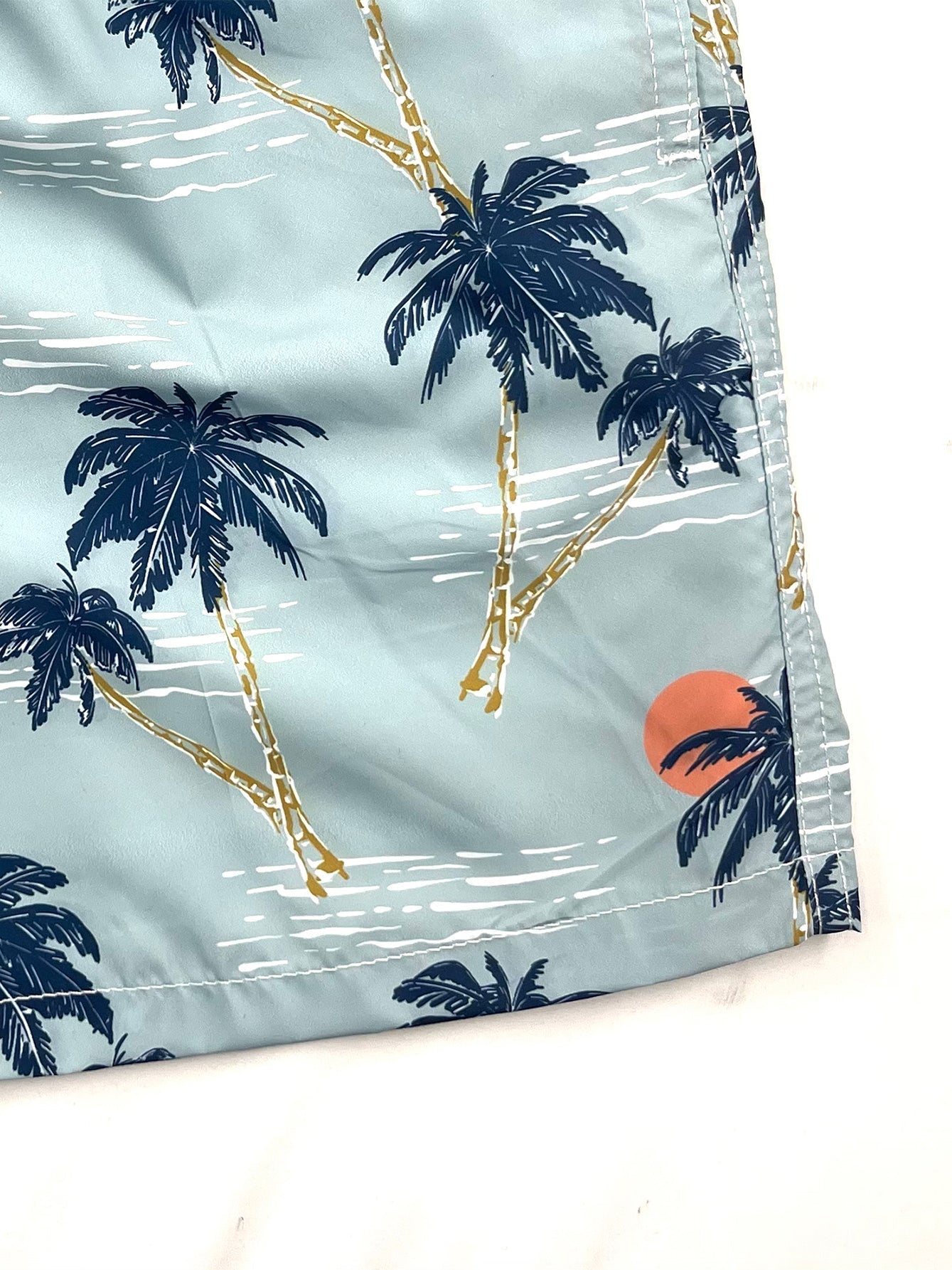 Bonifacio® | Palm Tree Sunset Print Swim Shorts