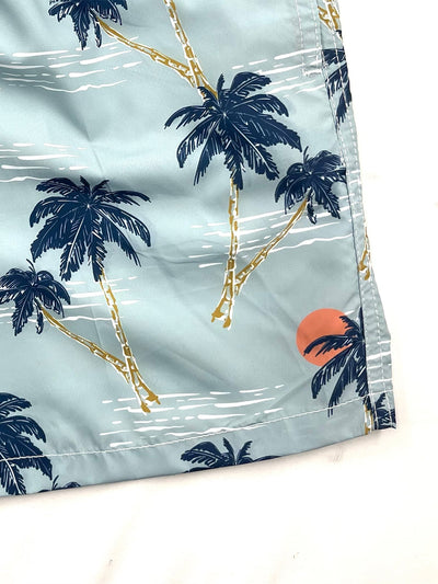 Bonifacio® | Palm Tree Sunset Print Swim Shorts