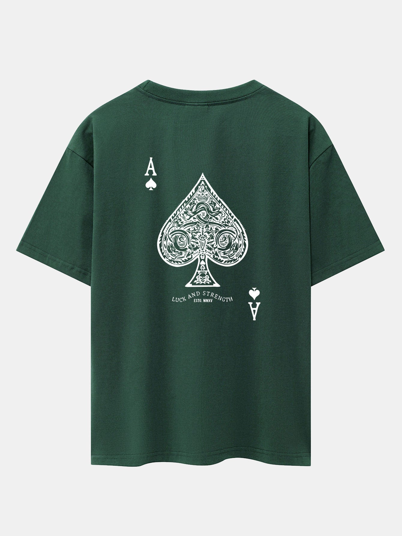 Conrado® | Ace Of Spades Print Drop Shoulder Oversize T-Shirt