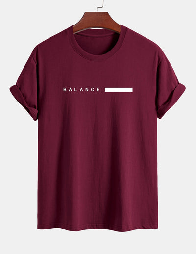Numa® | Balance Stripe Print Cotton T-Shirt