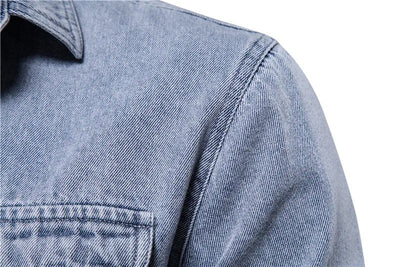 Dexter® | Washed Denim Overshirt With Pockets