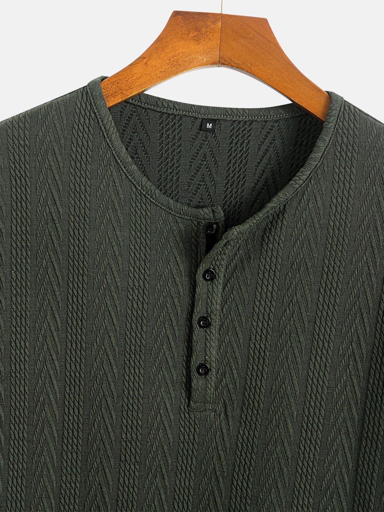 Maximiliano® | Short Sleeve Jacquard Half Open Collar T-Shirt