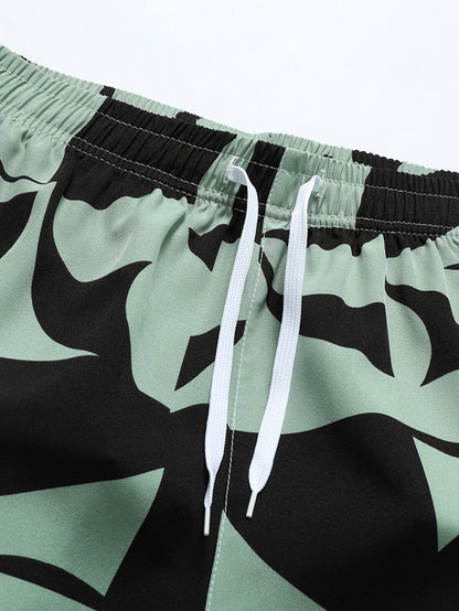 Jonathan® | Color Block Print Zipper Pocket Shorts