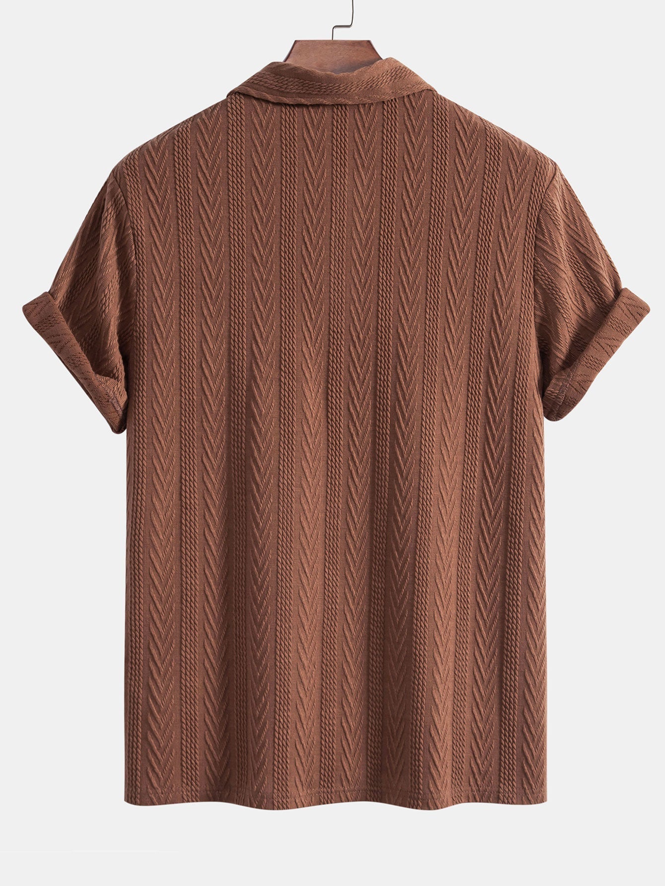 Yovanni® | Knitted Geometric Jacquard Polo
