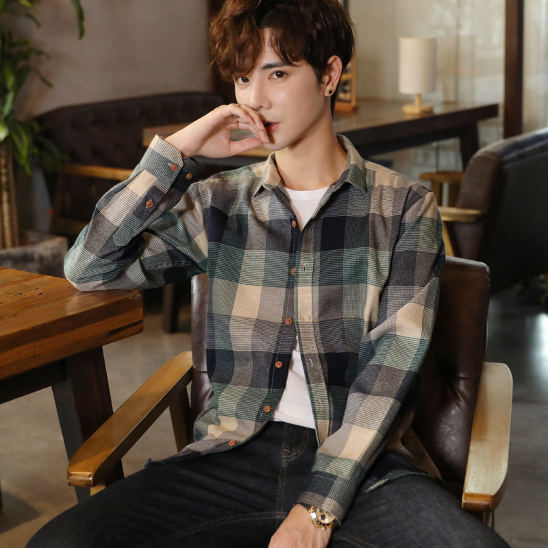 Loring® | Checked Long Sleeve Shirt For Spring