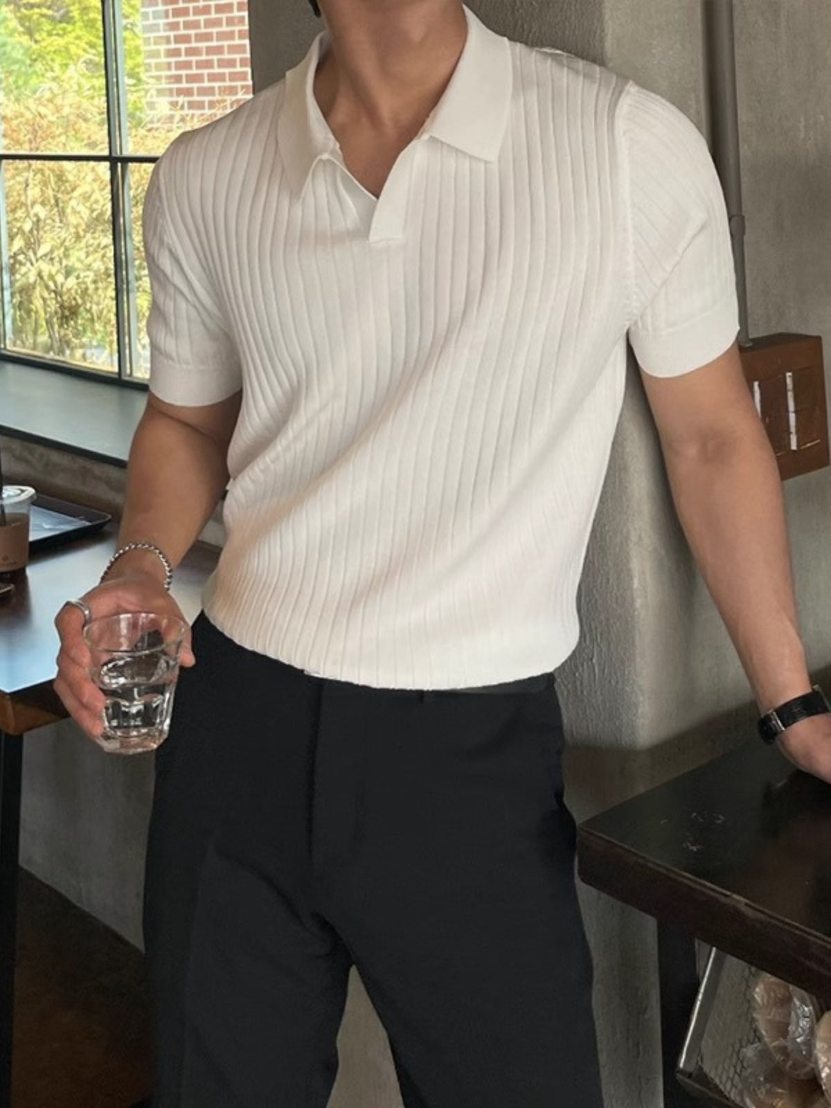 Bezant® | MV Athletic Fit Knitted Polo Shirt