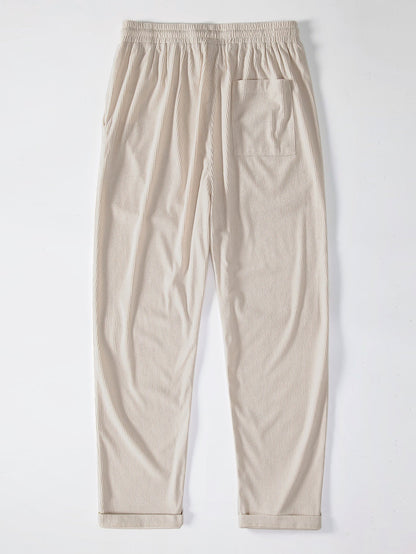 Bernardo® | Corduroy Button Up Short Sleeved Shirt & Straight Leg Corduroy Pants