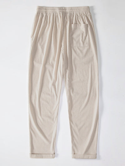 Bernardo® | Corduroy Button Up Short Sleeved Shirt & Straight Leg Corduroy Pants