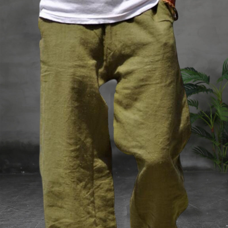 Barnaby® | Men'S Breathable Soft Casual Trousers With Elastic Waist