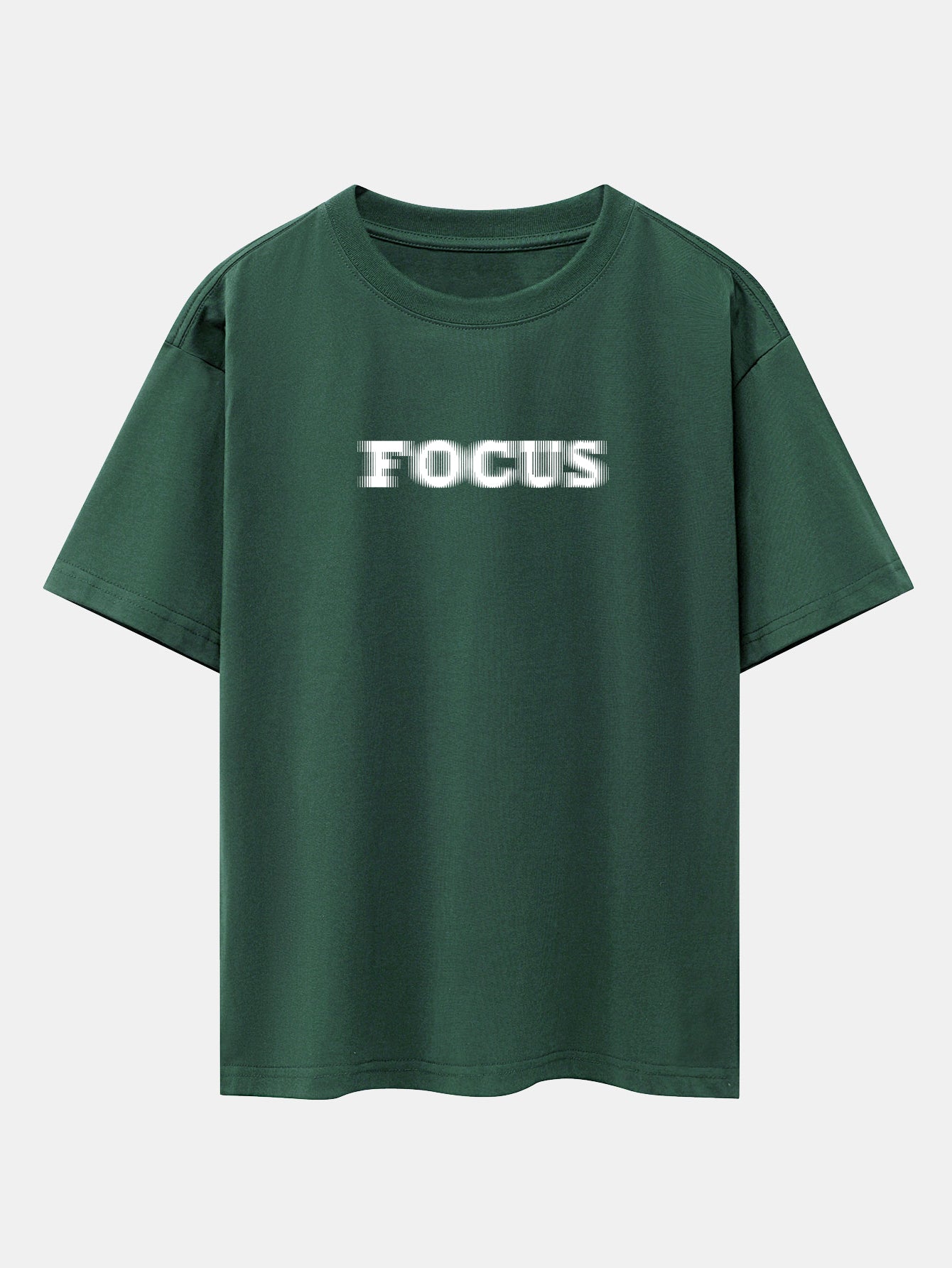 Wayne® | Vague Focus Print Drop Shoulder Oversize T-Shirt