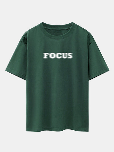 Wayne® | Vague Focus Print Drop Shoulder Oversize T-Shirt