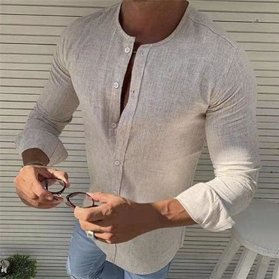Jesse® | Beautiful Collarless Linen Shirts