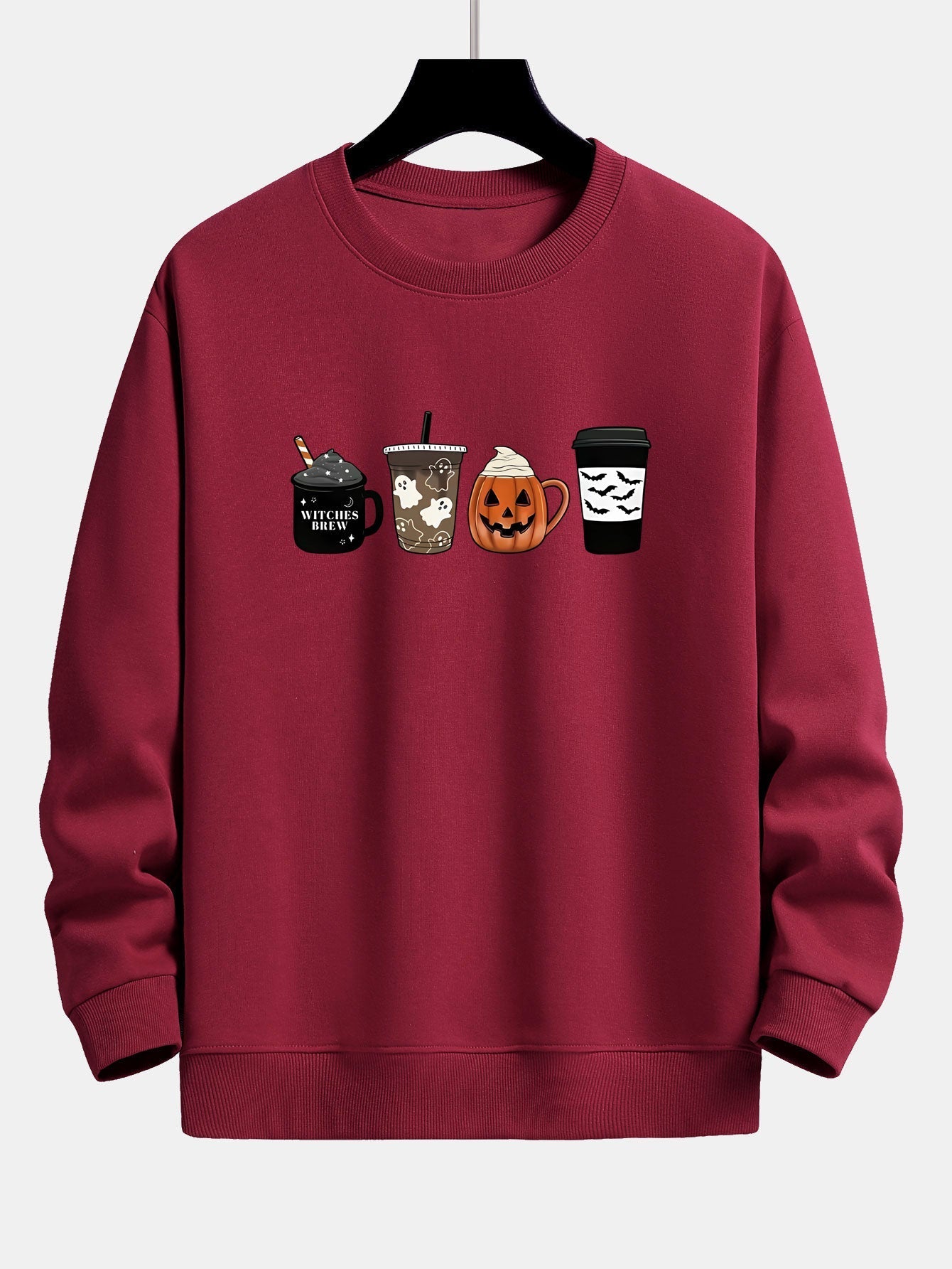 Casimiro® | Halloween Coffee Print Relax Fit Sweatshirt