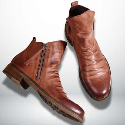 Casiano® | Elegant Men's Ankle Boots With Zip