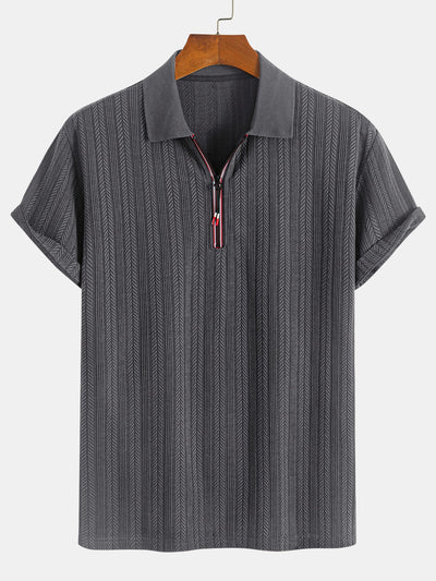 George® | Textured Zipper Polo