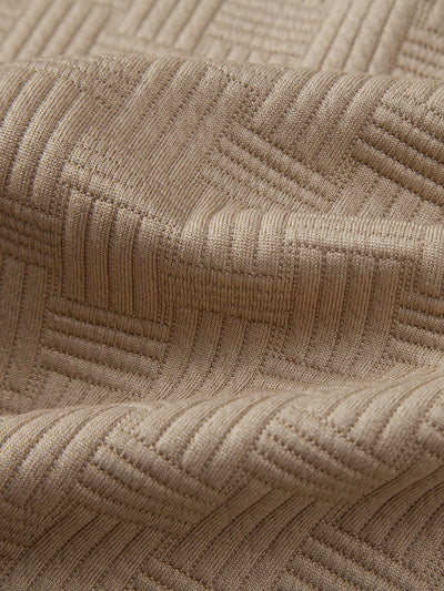 Wyatt | Striped Jacquard Polo Shirt