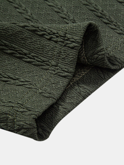 John | Twist Texture Knit Polo Shirt