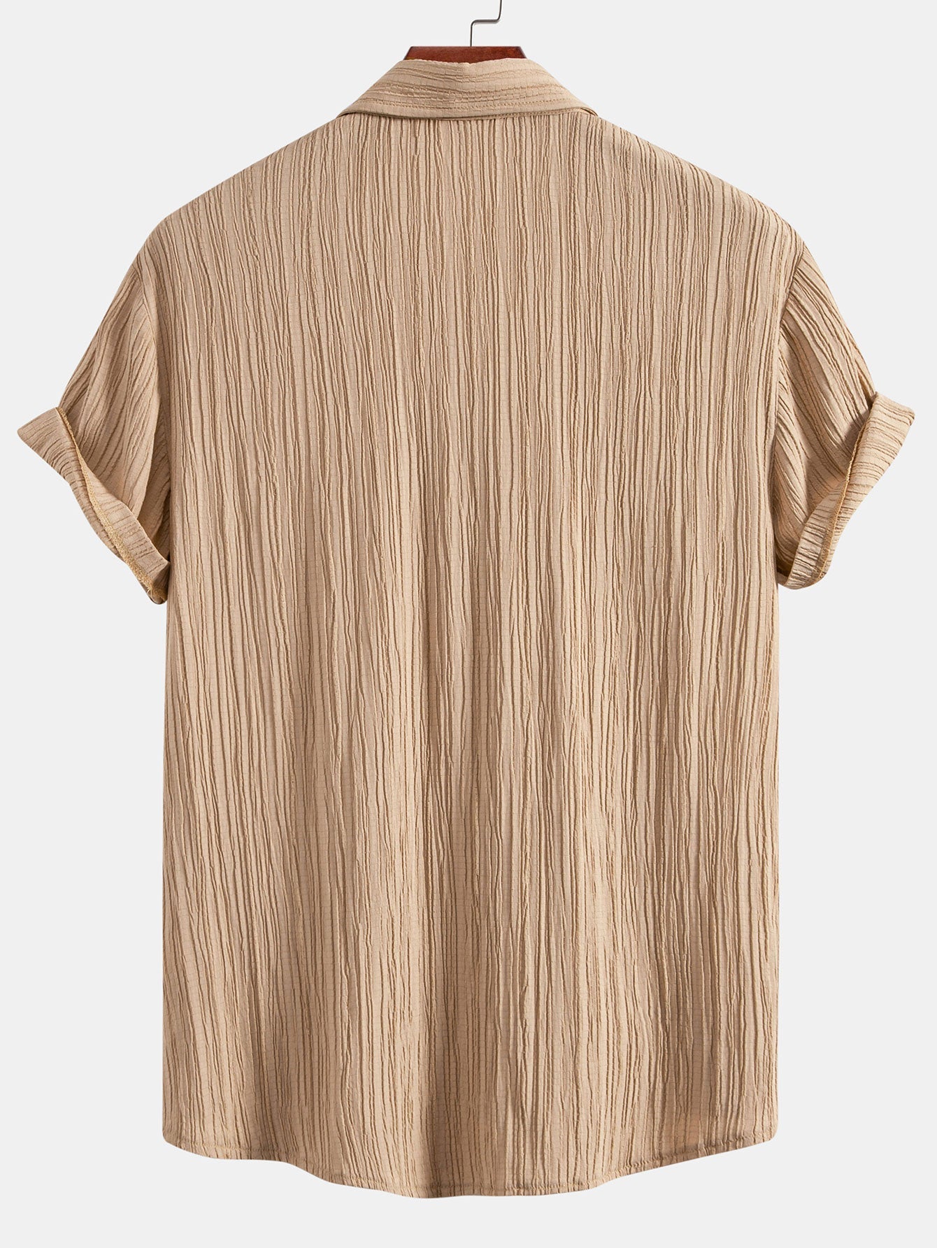 Elvis® | Crinkled Textured Button Up Shirt