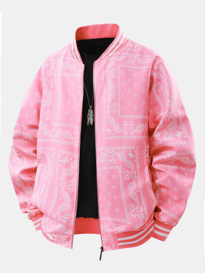 Eolo® | Paisley Print Baseball Jacket
