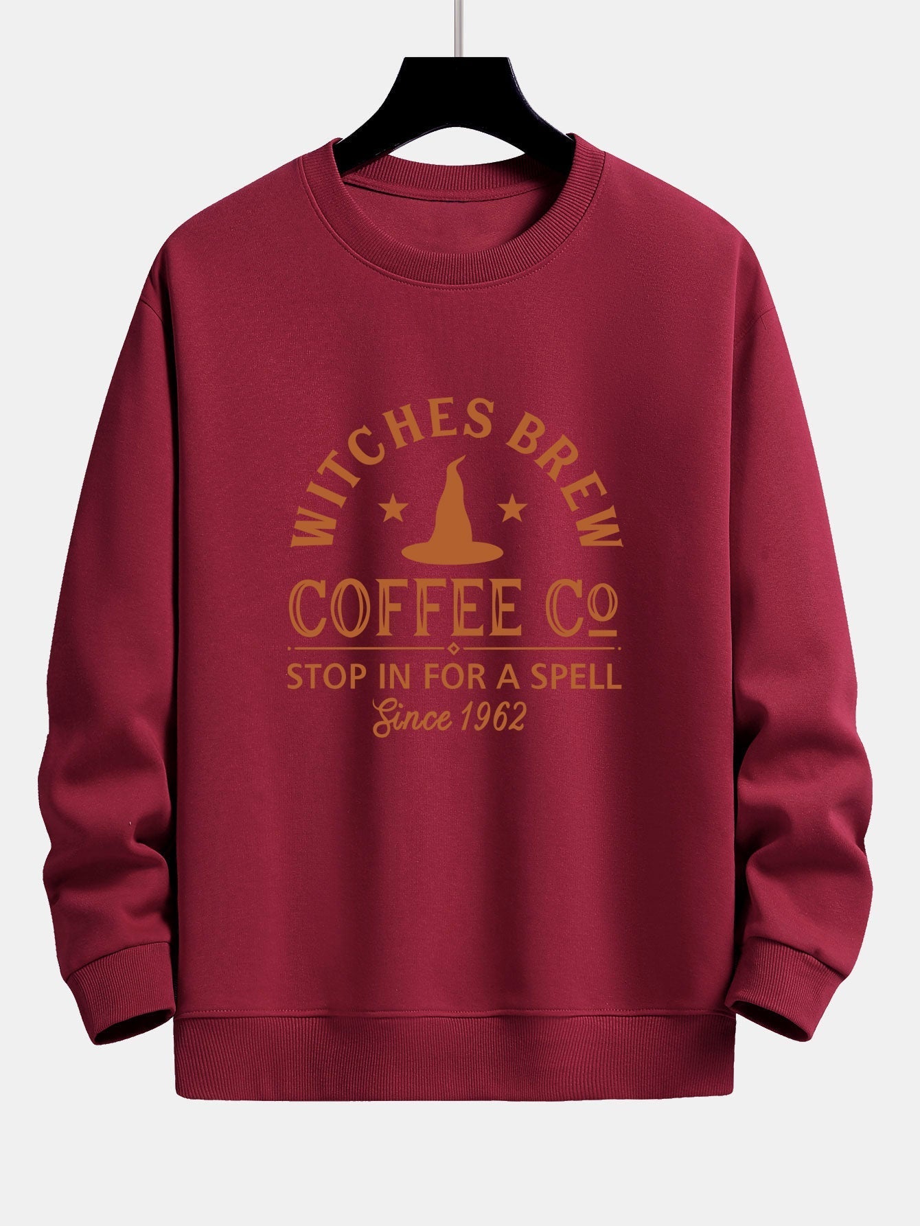 Bernabé® | Halloween Witches Brew Coffee Print Relax Fit Sweatshirt