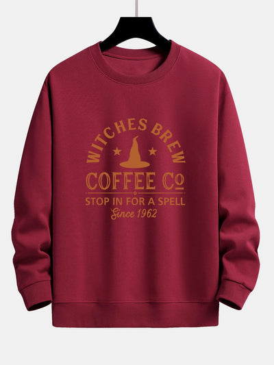 Bernabé® | Halloween Witches Brew Coffee Print Relax Fit Sweatshirt