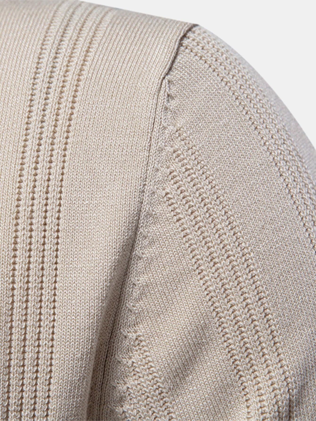 Gavin | Stripe Knit Polo Shirt