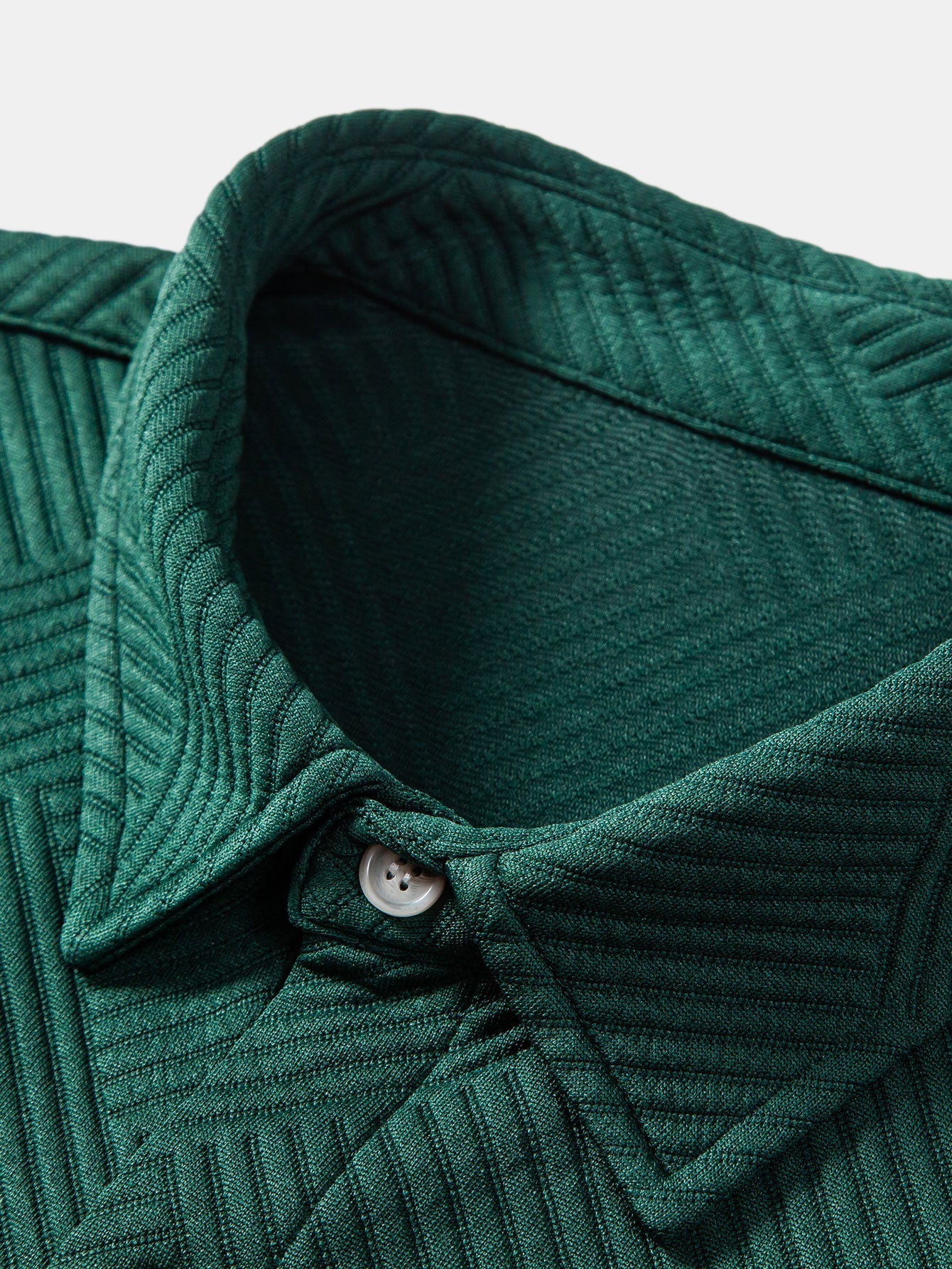 Amias® | Stripe Jacquard Button Up Shirt