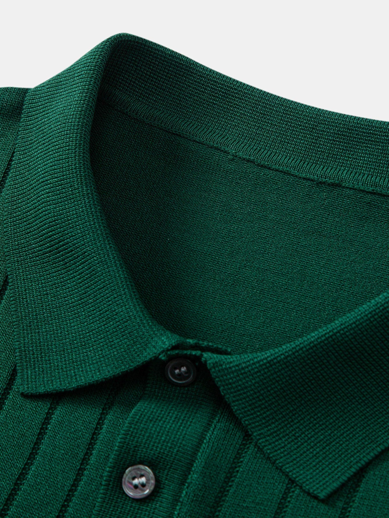 Landon | Stripe Knit Polo Shirt