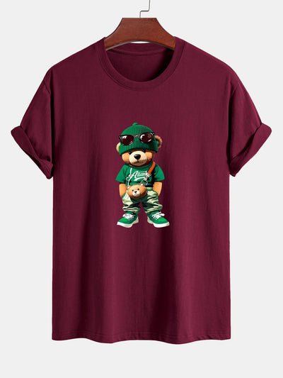 Cándido® | Trendy Bear Print Cotton T-Shirt